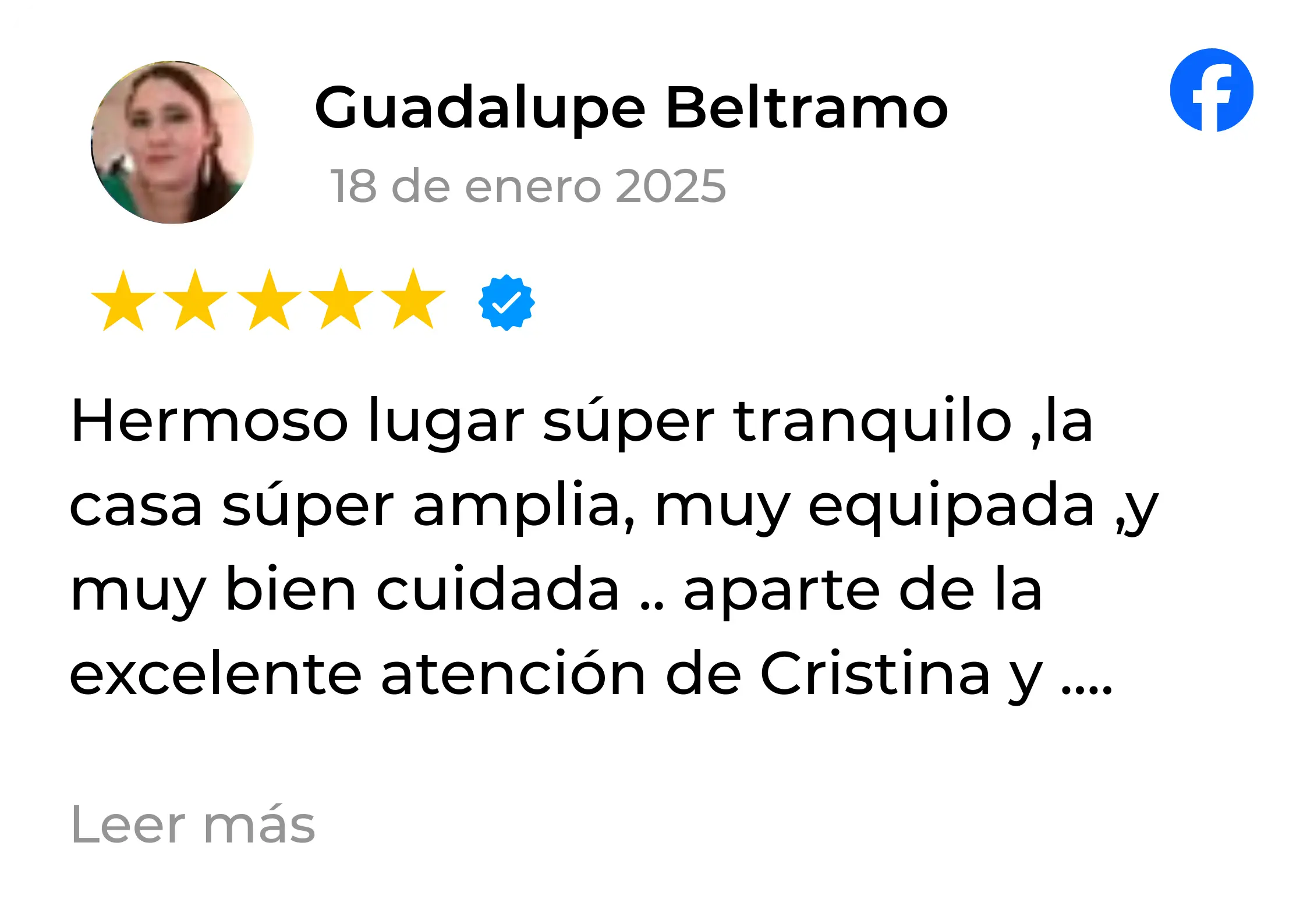 Captura de reseña 3 – Casa Tejado